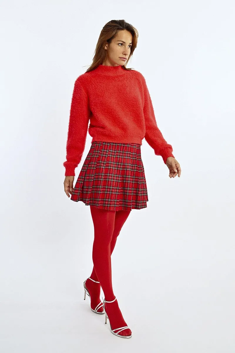 TEXTURED CREW NECK SWEATER