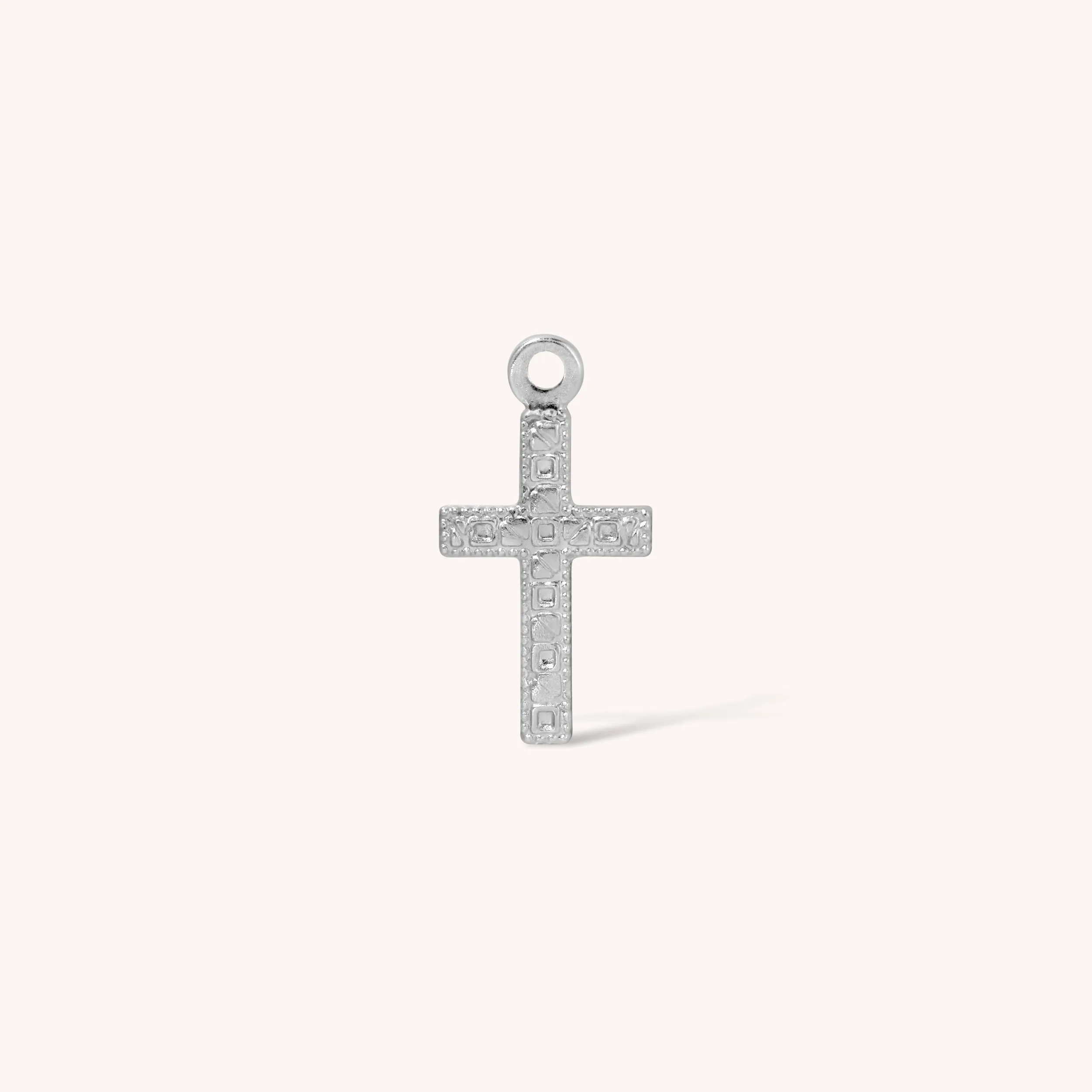Textured Cross Charm