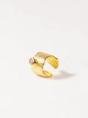Textured CZ Ear Cuff