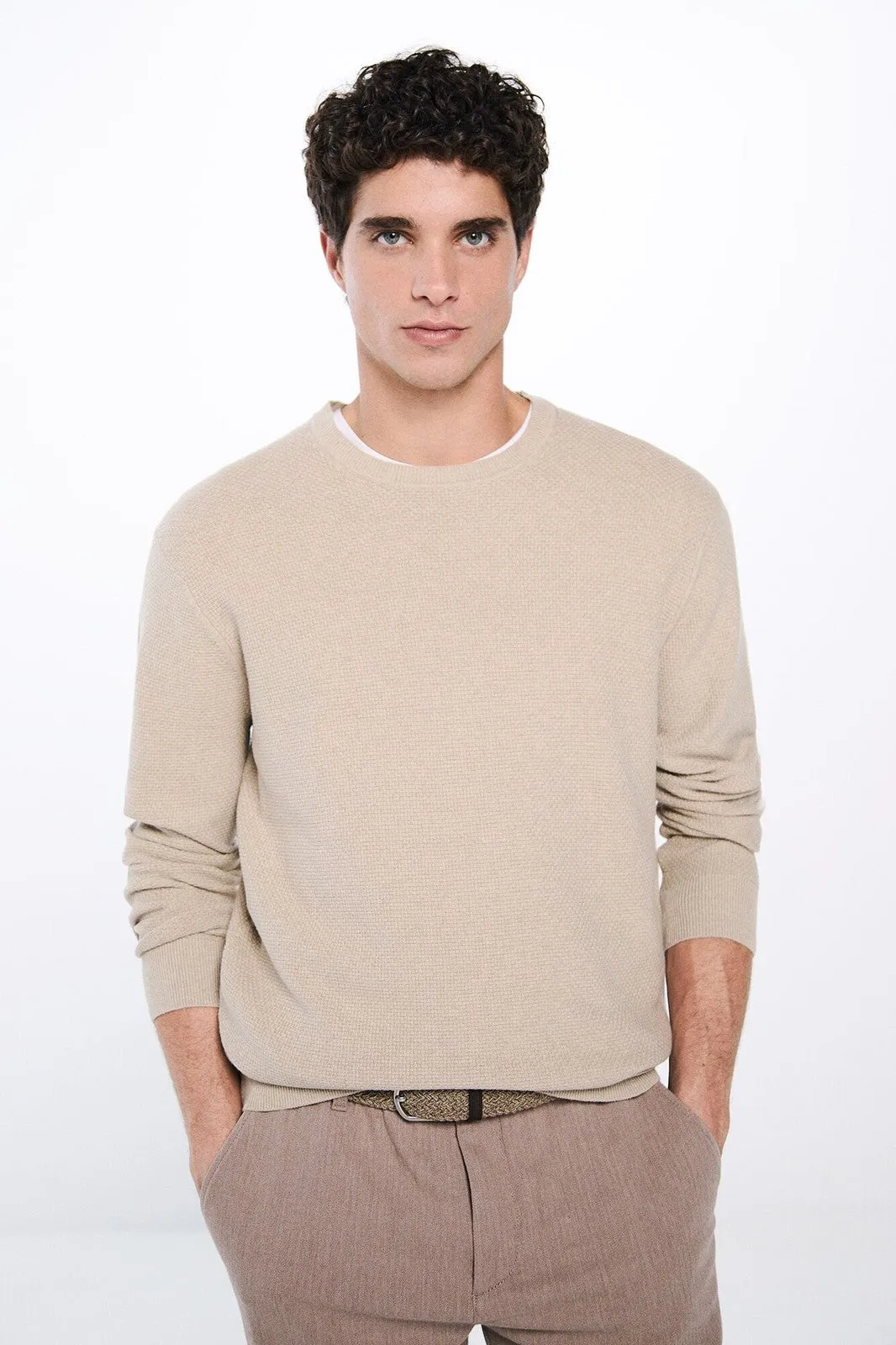 Textured Jumper - Sand