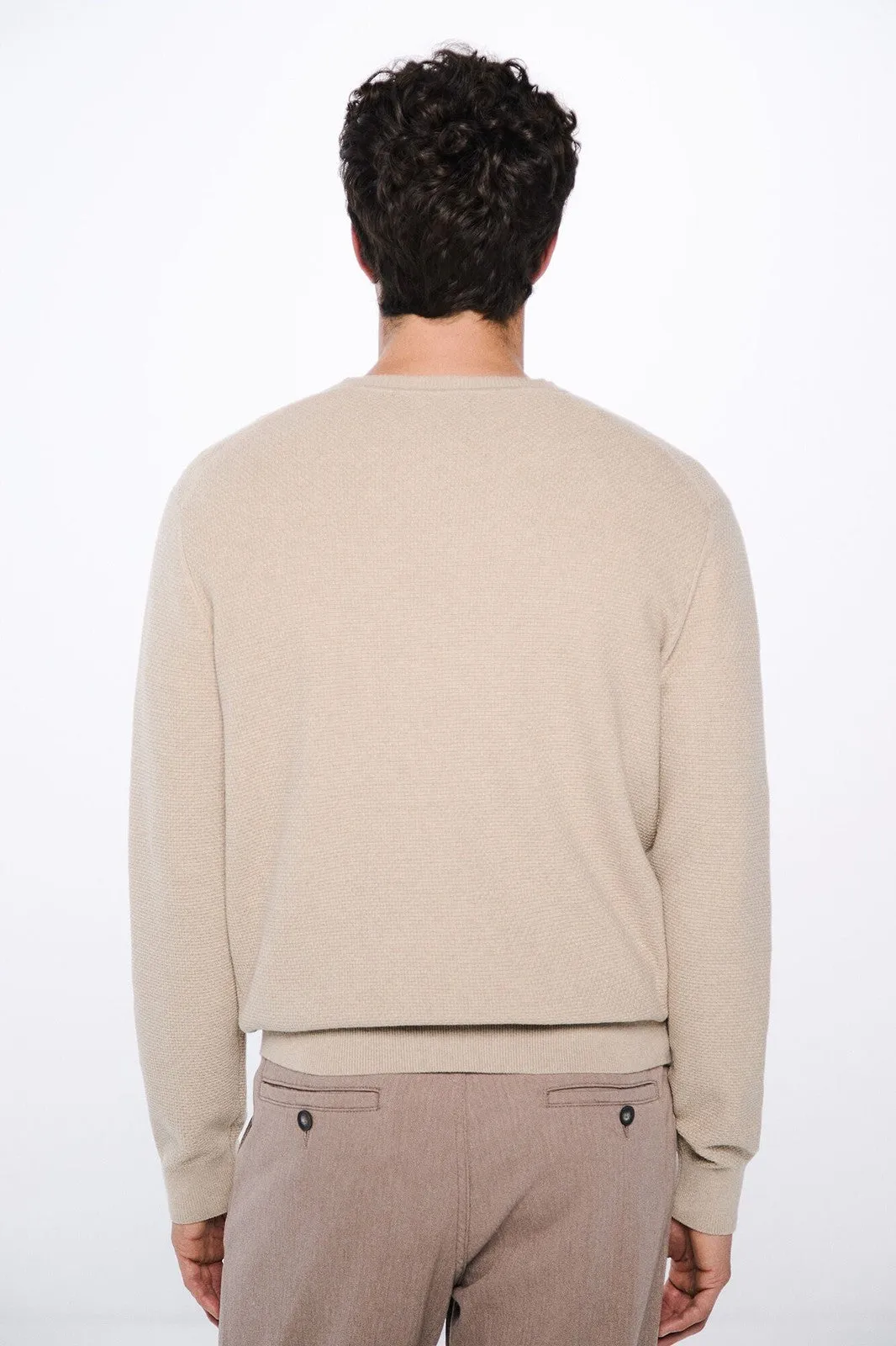 Textured Jumper - Sand