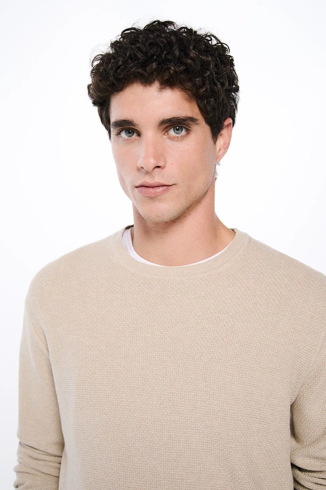 Textured Jumper - Sand