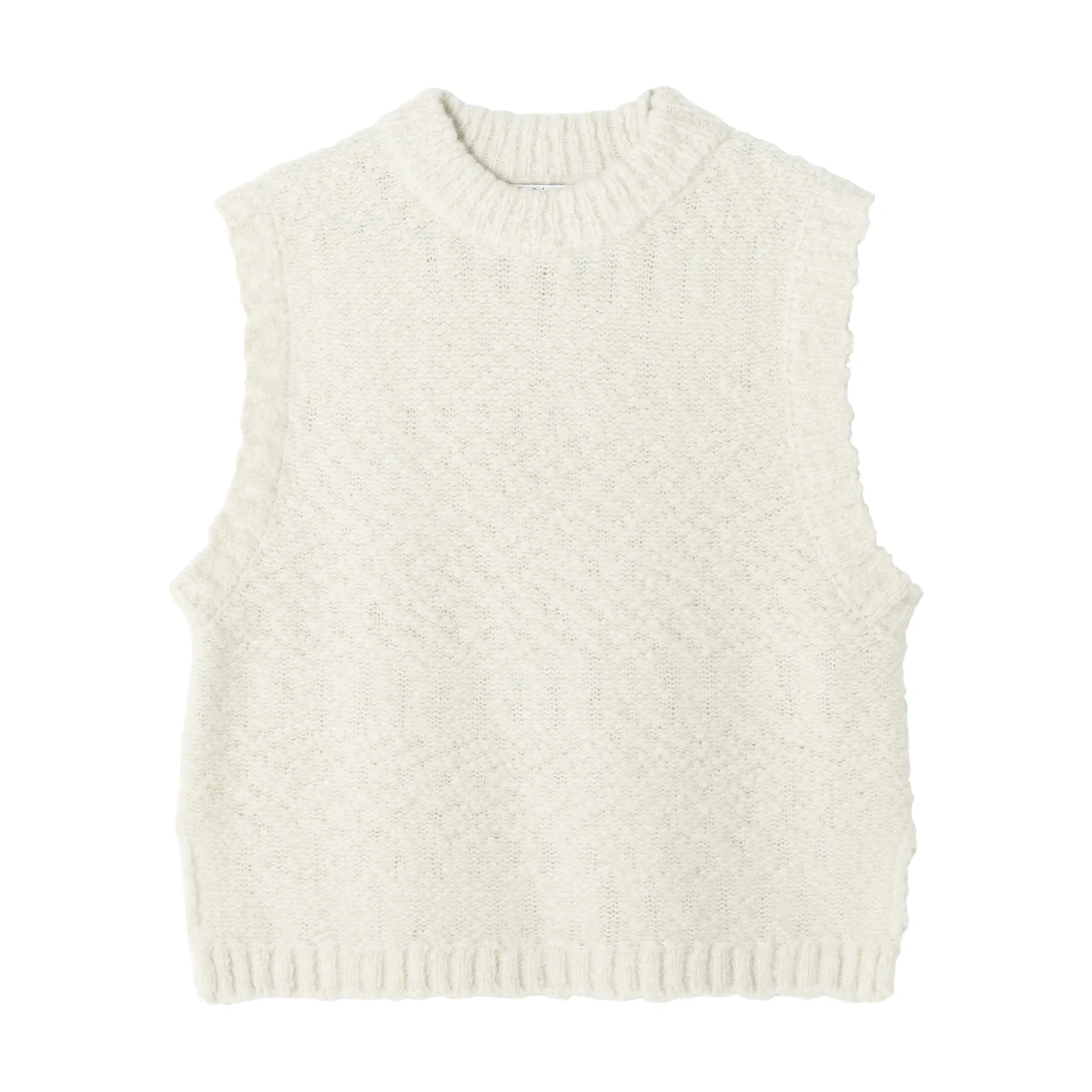 Textured Knit Sweater Vest