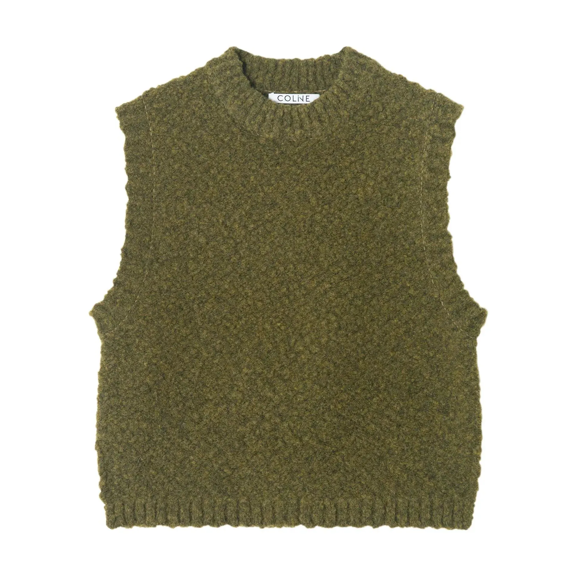 Textured Knit Sweater Vest