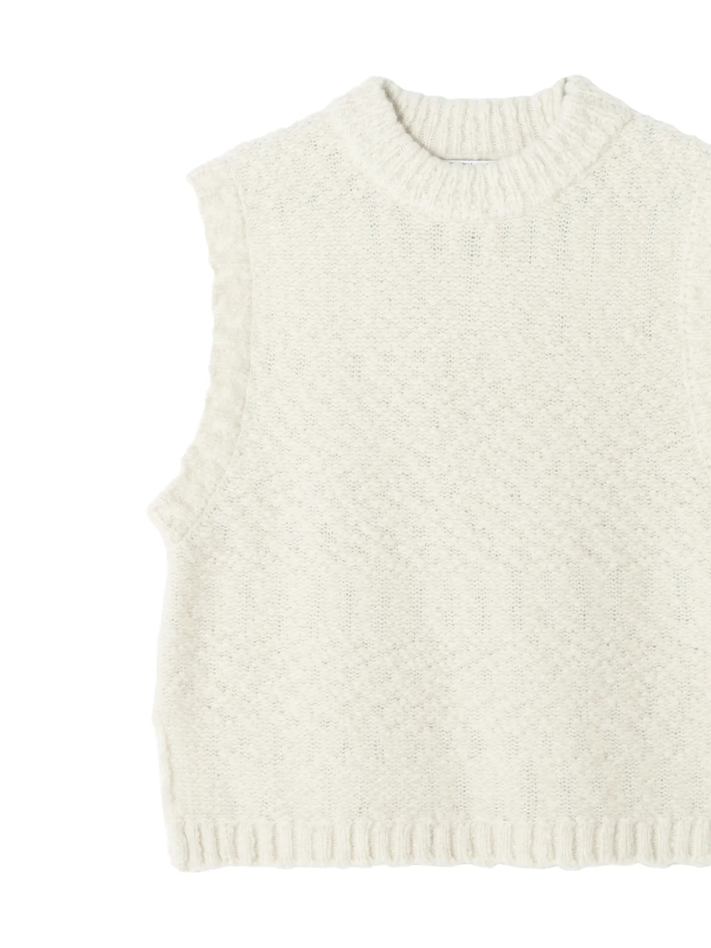 Textured Knit Sweater Vest