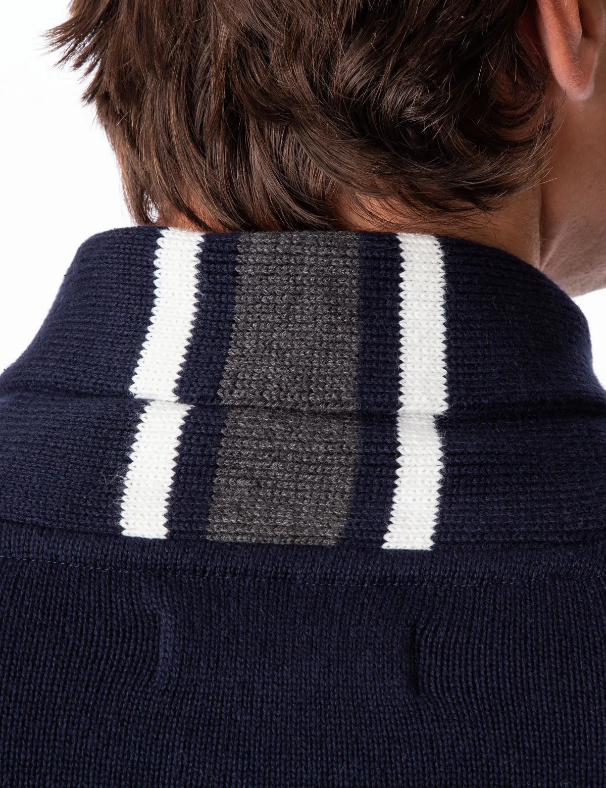 TEXTURED SHAWL PULLOVER SWEATER