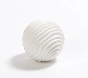 Textured Sphere Matte White