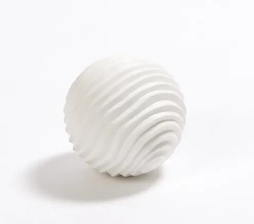 Textured Sphere Matte White