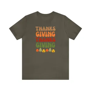 Thanksgiving Season T-Shirt, Fall T-Shirt for Women, Pumpkin Patch Tee,  Bella Canvas 3001 Unisex Shirt, Autumn Short Sleeve Tshirt