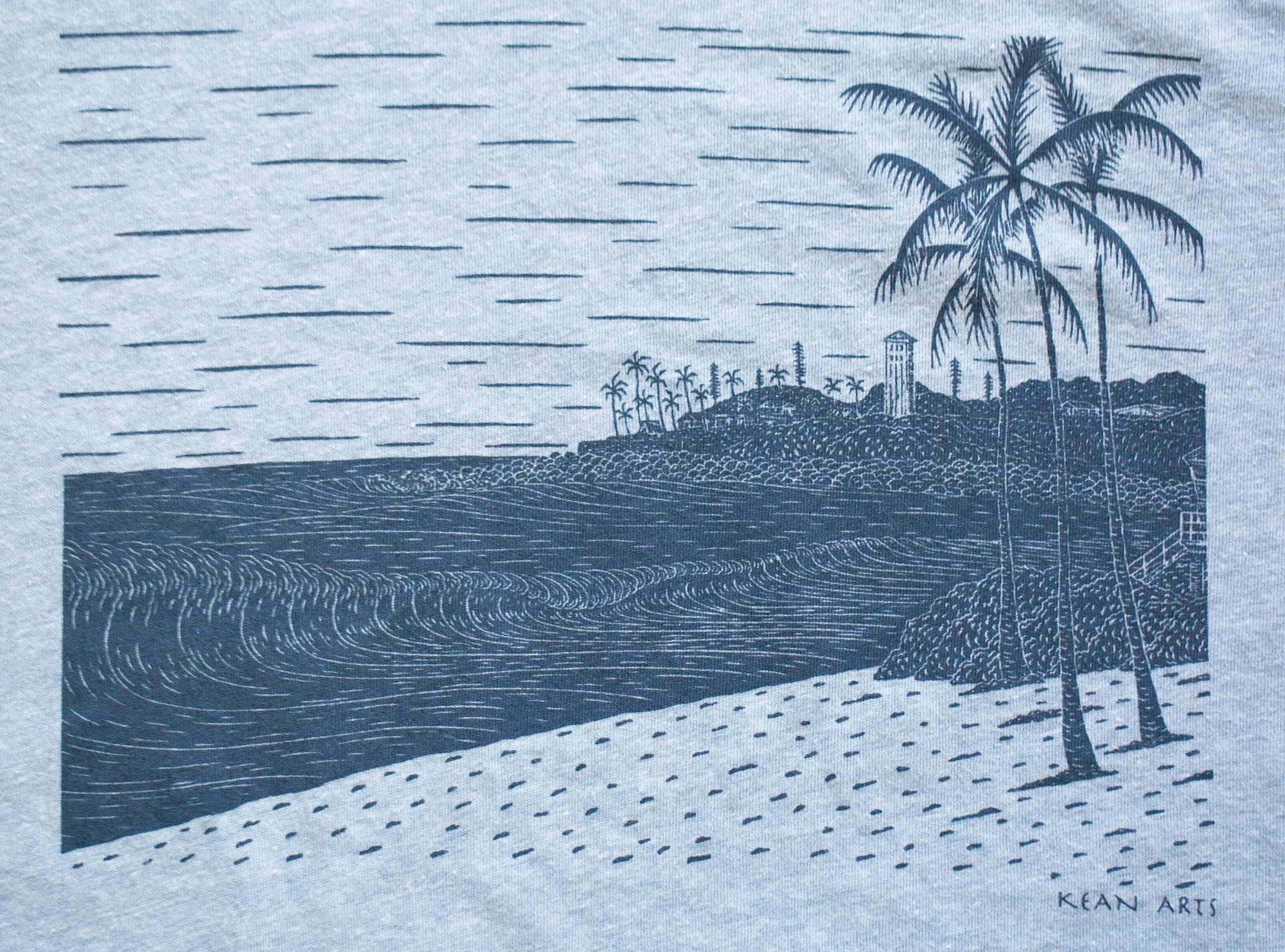 'The Bay'x Shaka  T-shirt (Kean Arts Original T-shirts)