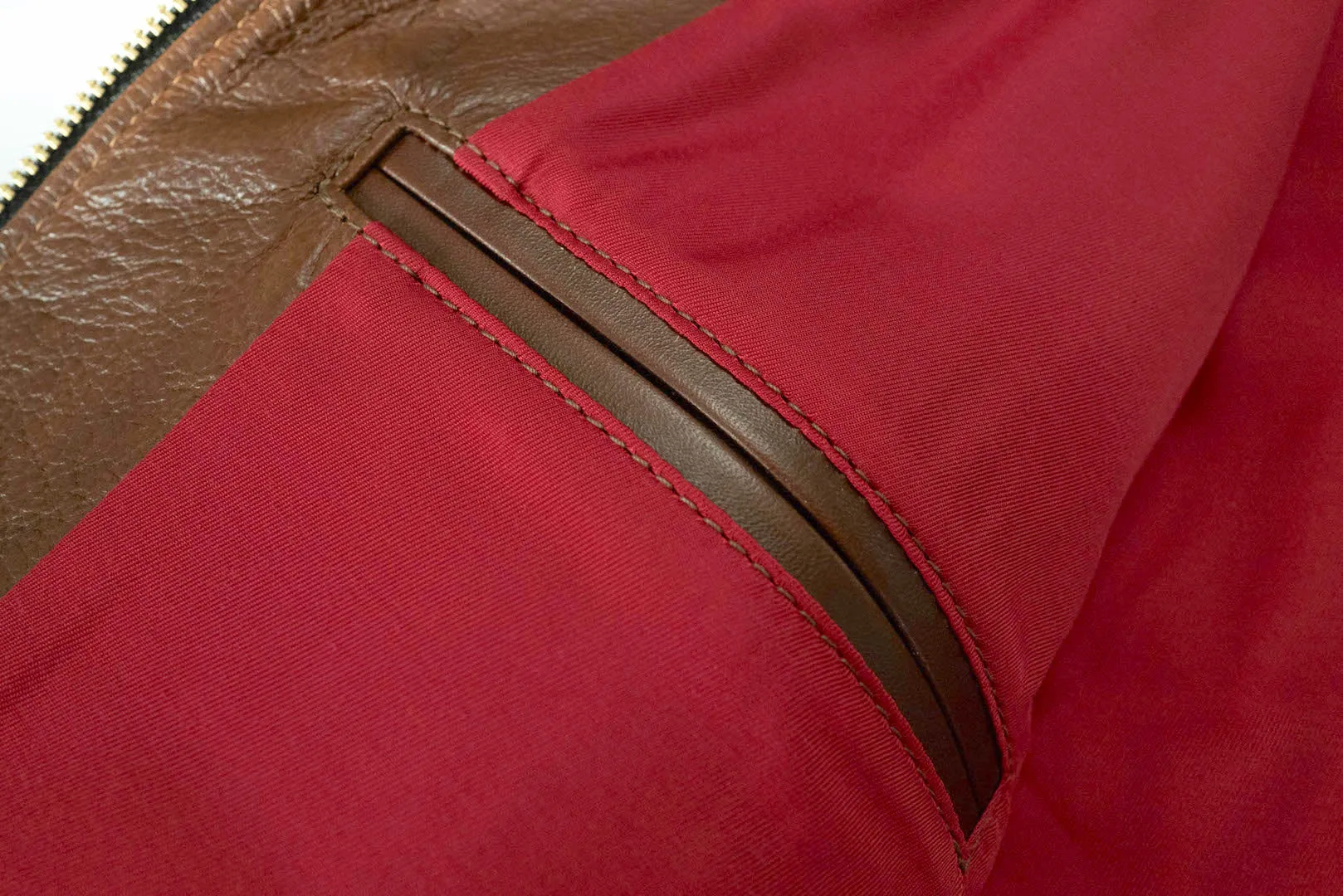 The Flat Head Horsehide 50s Single Riders Jacket (Brown Tea-Cored)