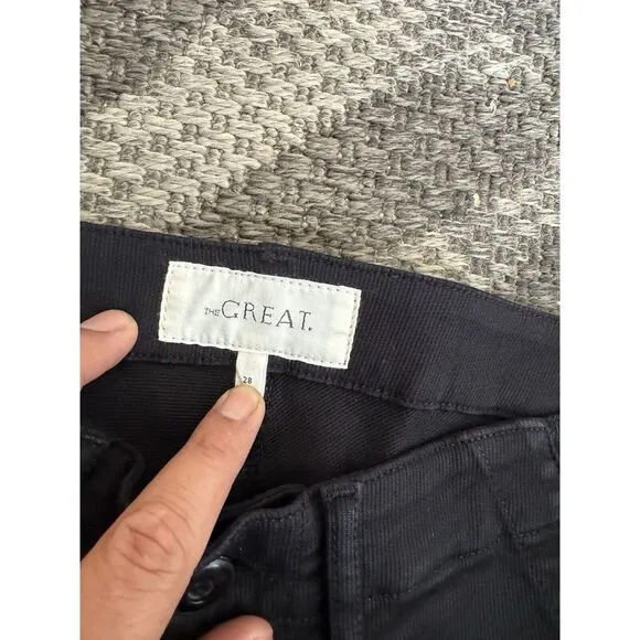 The Great. The Seafair Jeans Black  Straight Size 28