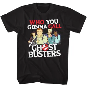 The Real Ghostbusters Call 'em Black T-Shirt