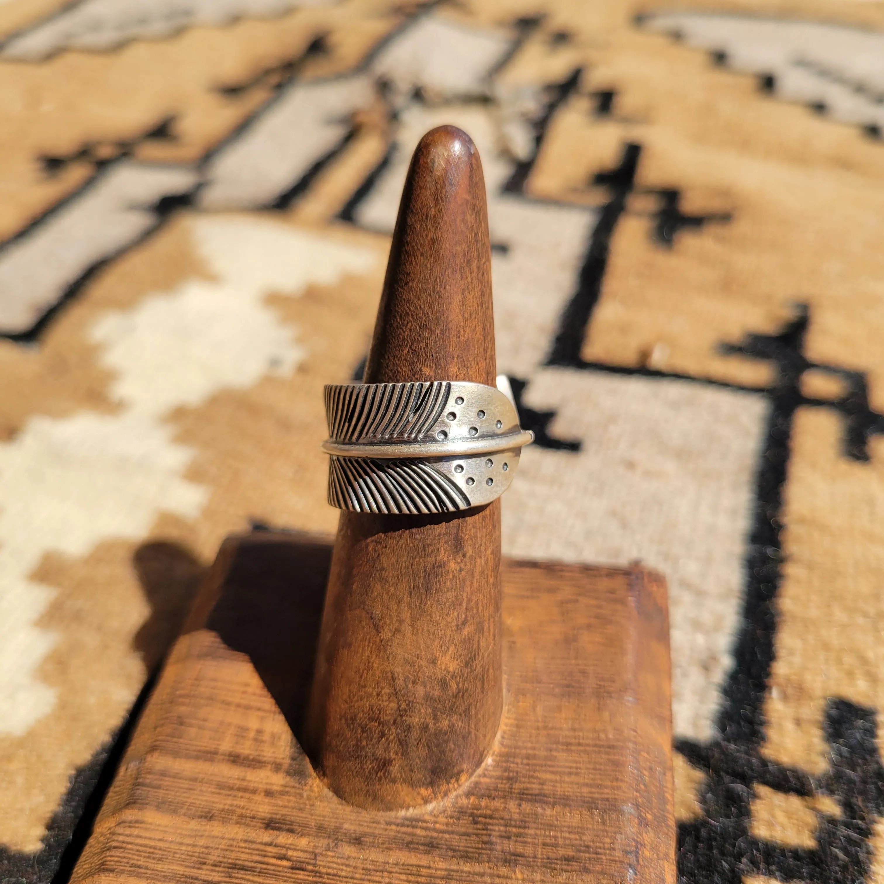 The Rhett Feather Ring - sz 6.75