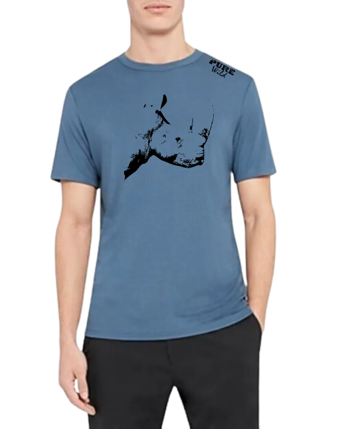 The Rhino Head T-Shirt For A Real Man