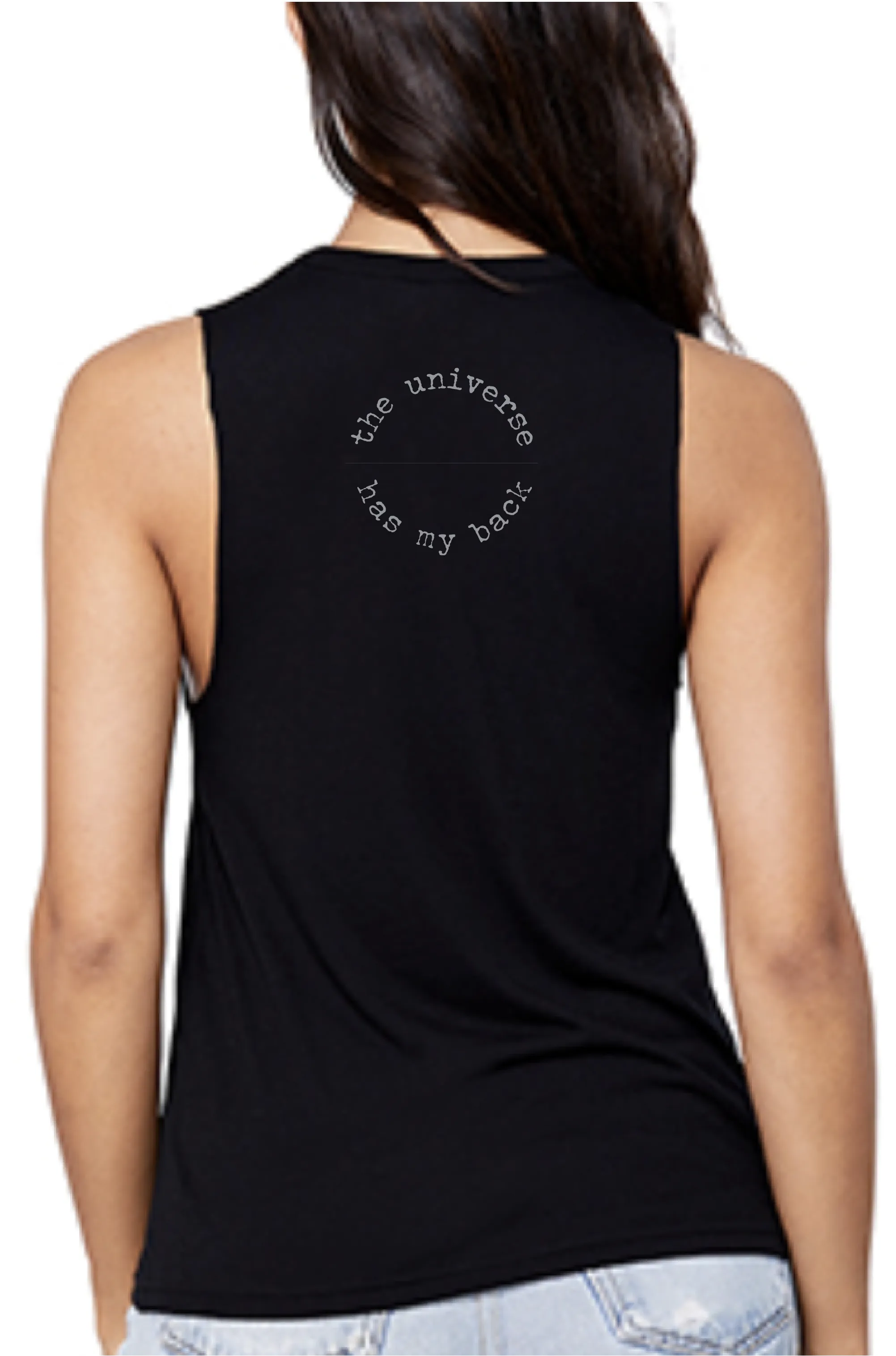 THE UNIVERSE HAS MY BACK V-NECK TANK