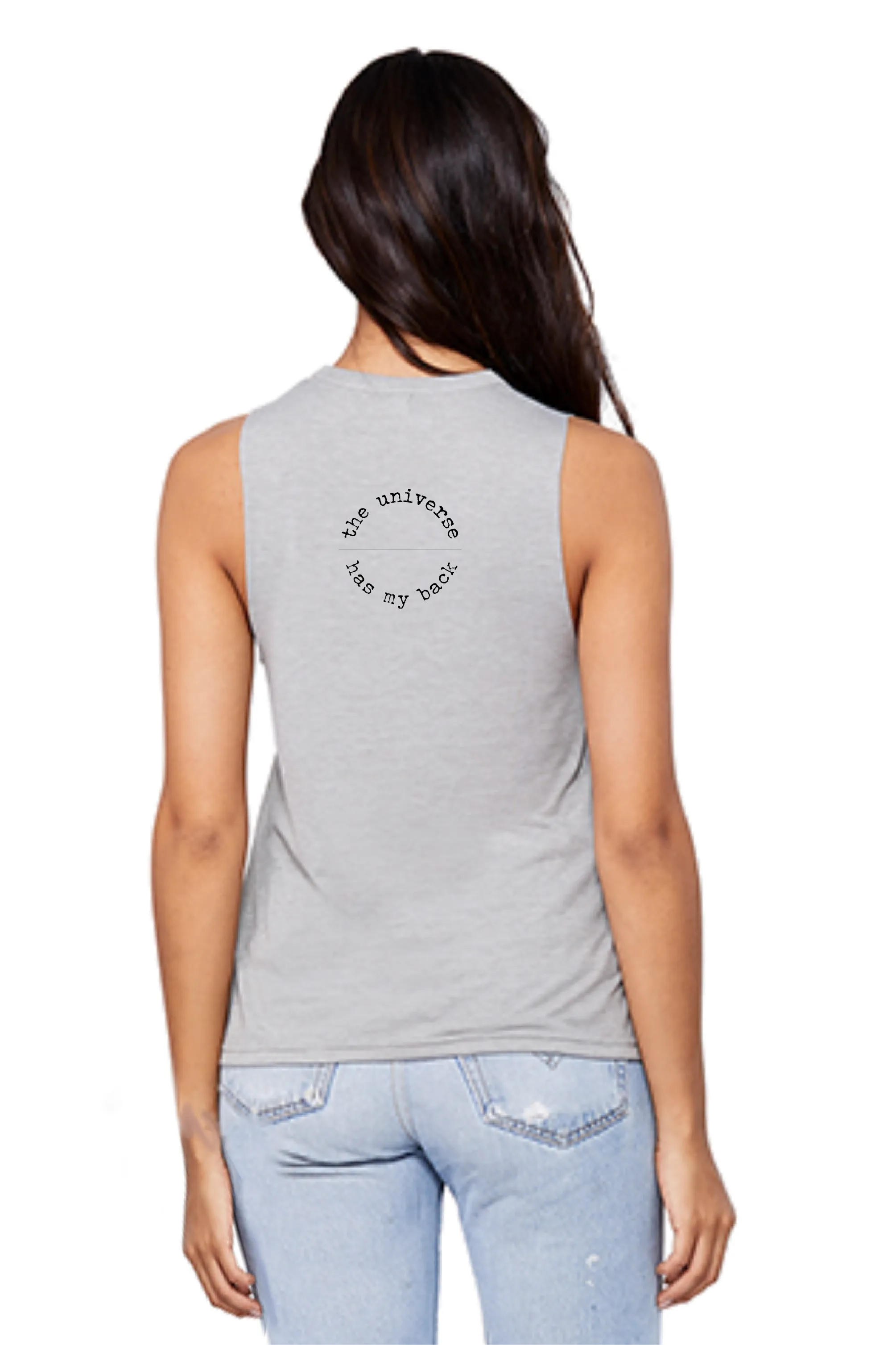 THE UNIVERSE HAS MY BACK V-NECK TANK