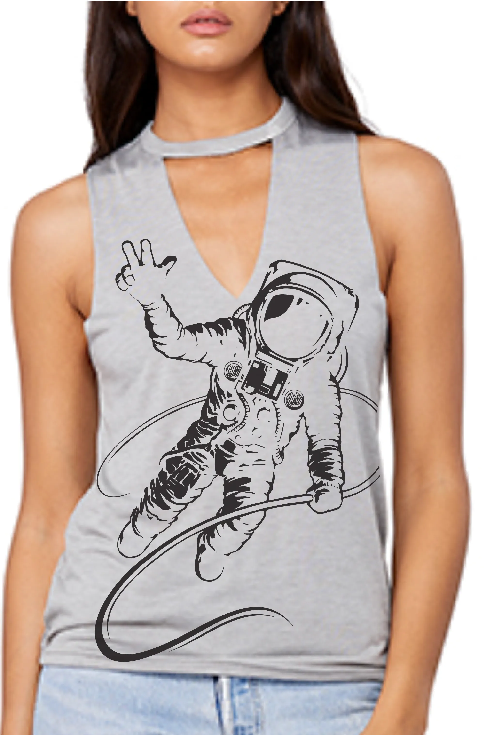THE UNIVERSE HAS MY BACK V-NECK TANK
