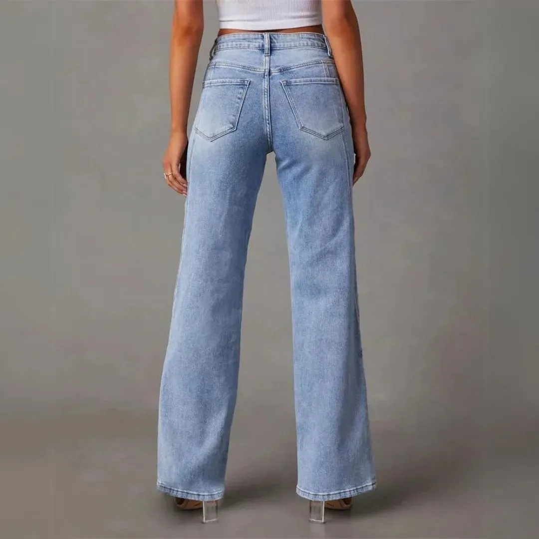 Timeless Blue Straight-Fit Jeans
