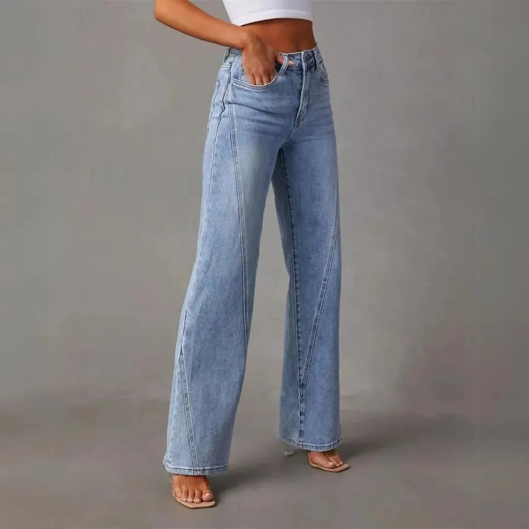 Timeless Blue Straight-Fit Jeans