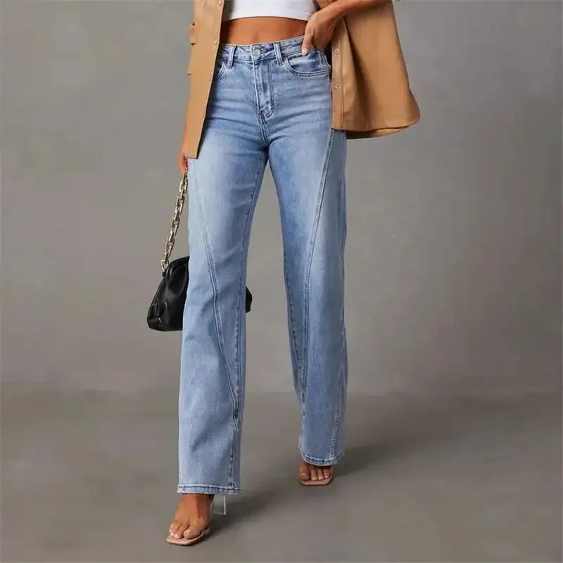 Timeless Blue Straight-Fit Jeans