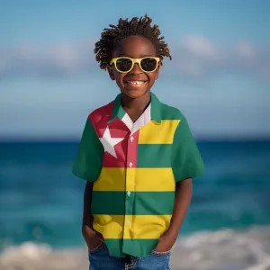 Togolese Independence Day Kid Hawaiian Shirt Flag Style LT15