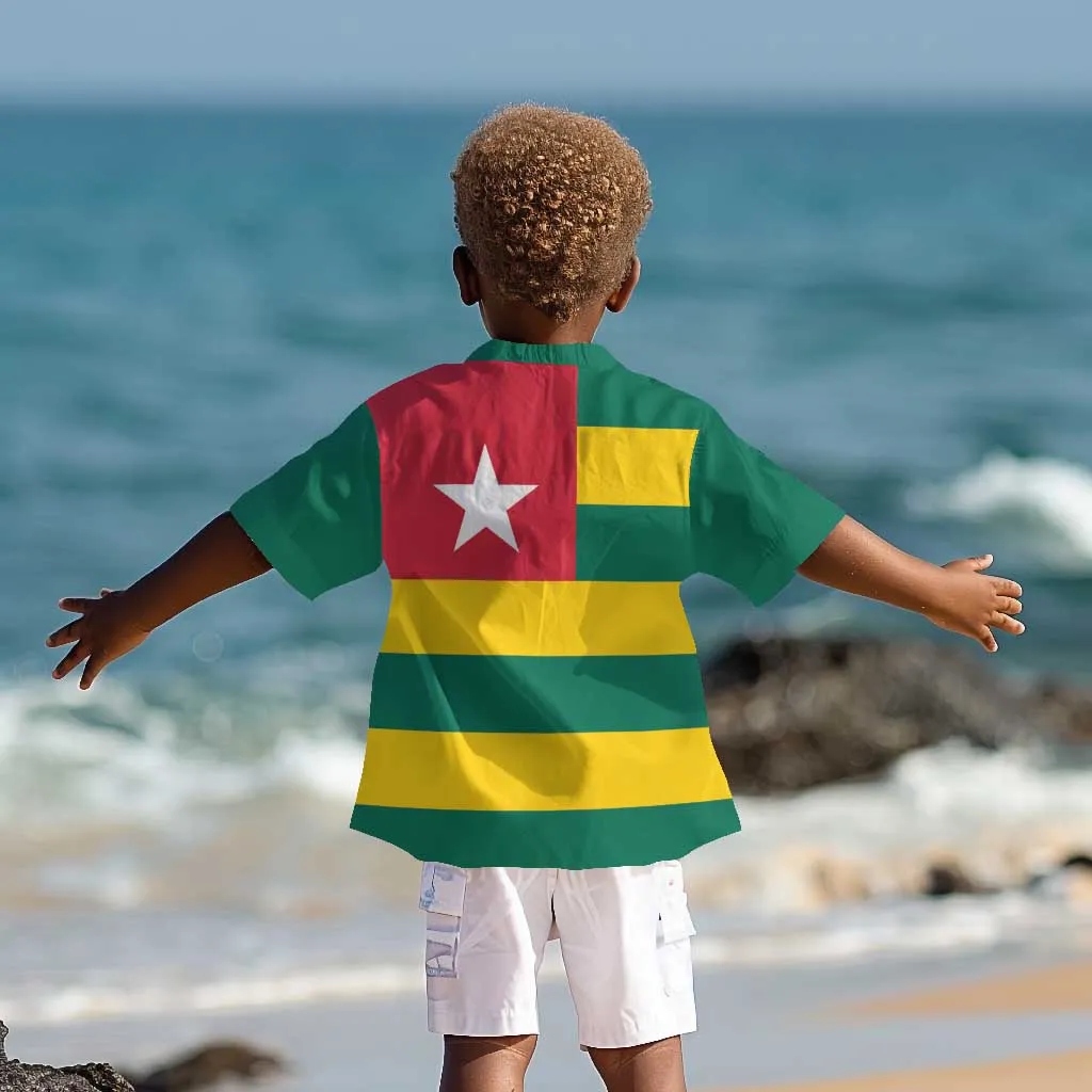 Togolese Independence Day Kid Hawaiian Shirt Flag Style LT15