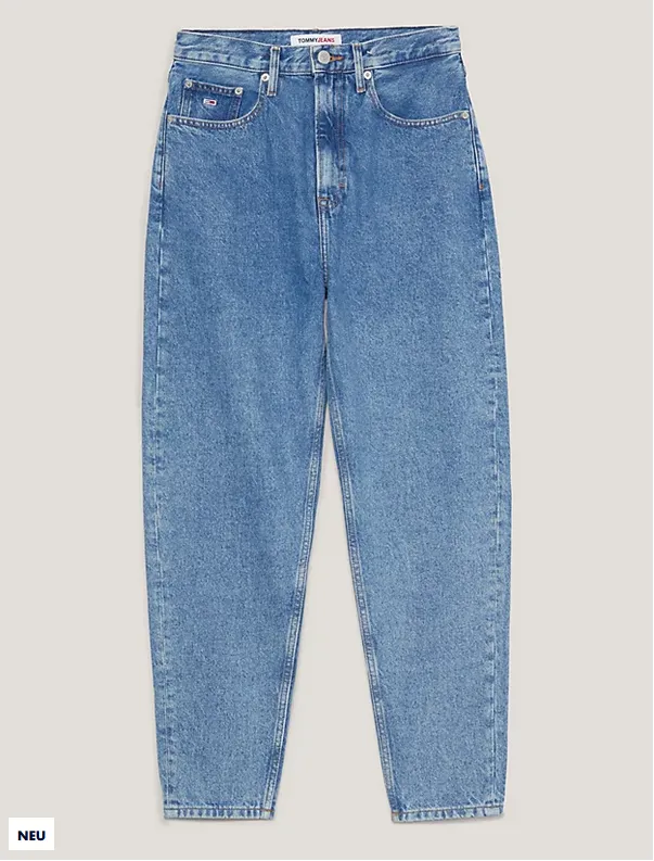 Tommy Jeans | Mom Tapered Jeans mit ultrahohem Bund | 1AB Denimlight
