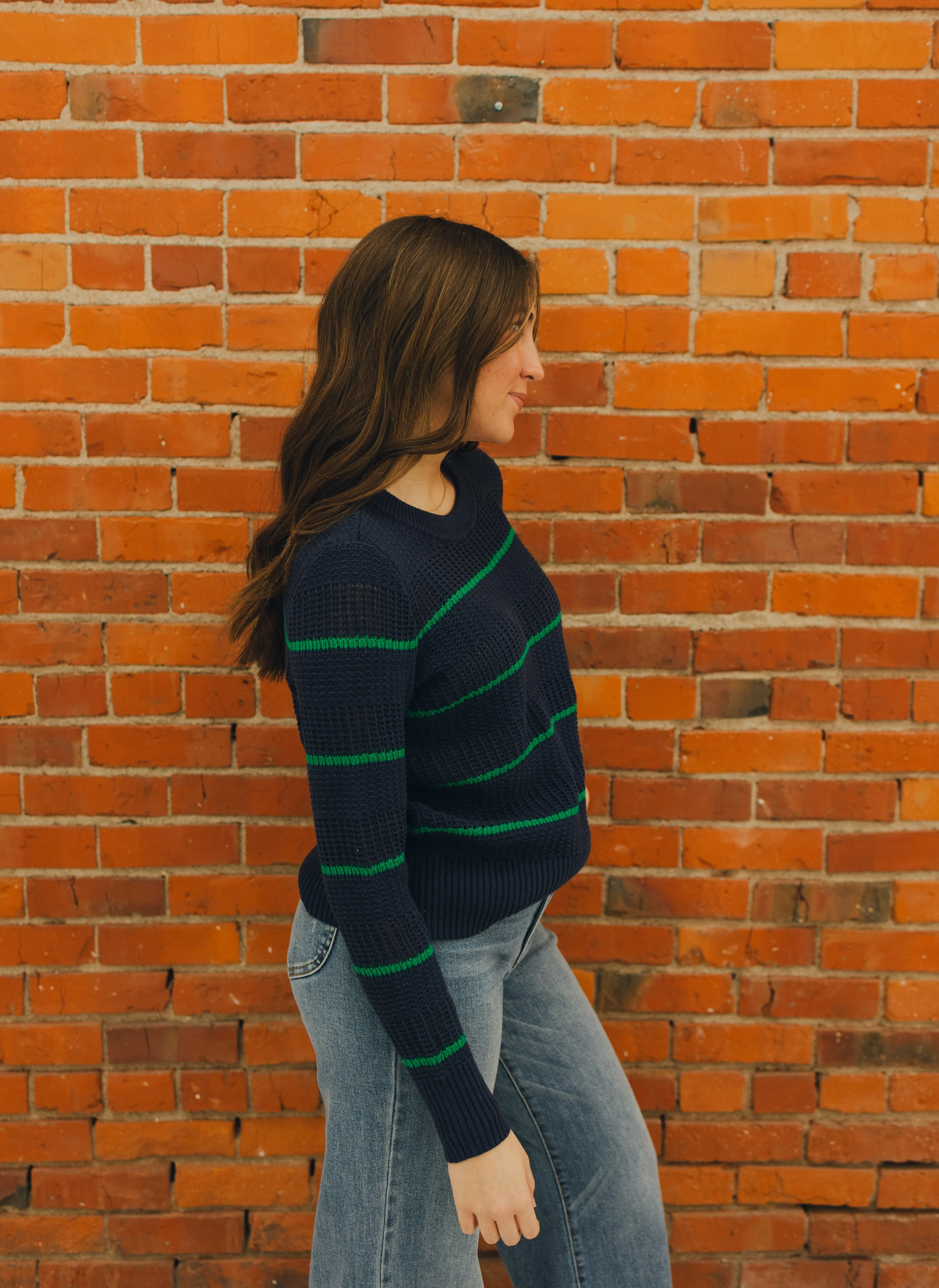 Tribal Long Sleeve Crew Neck Sweater
