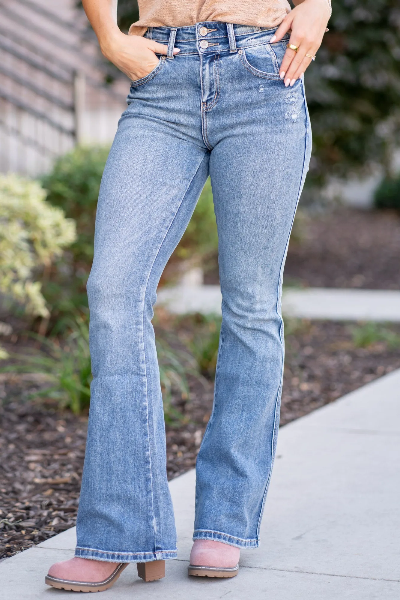 Trina High Rise Flare Jeans