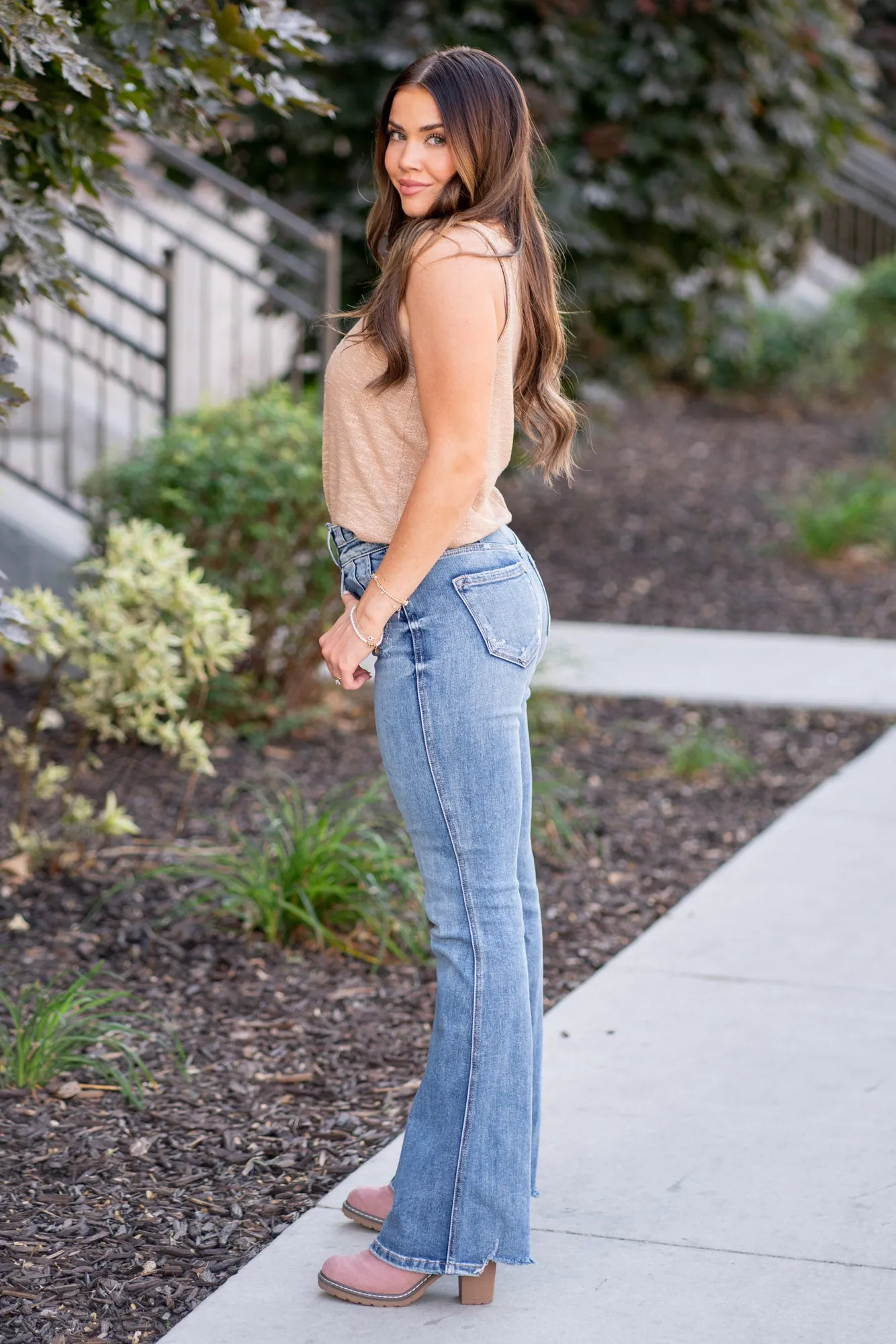 Trina High Rise Flare Jeans