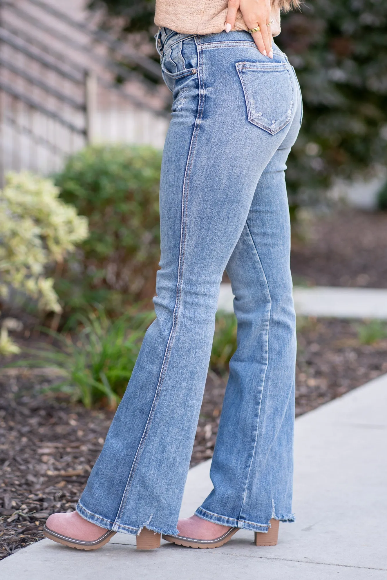 Trina High Rise Flare Jeans