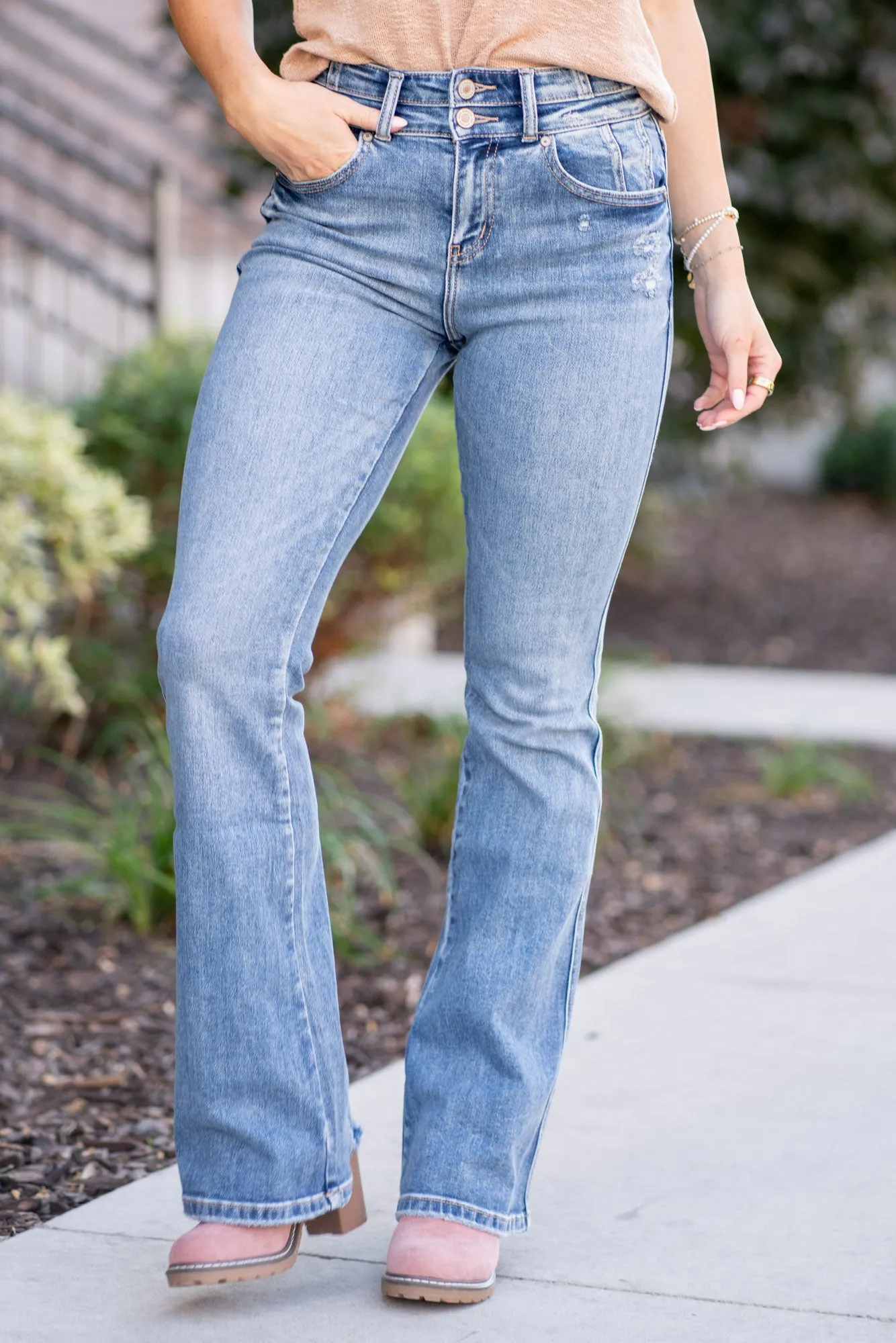 Trina High Rise Flare Jeans