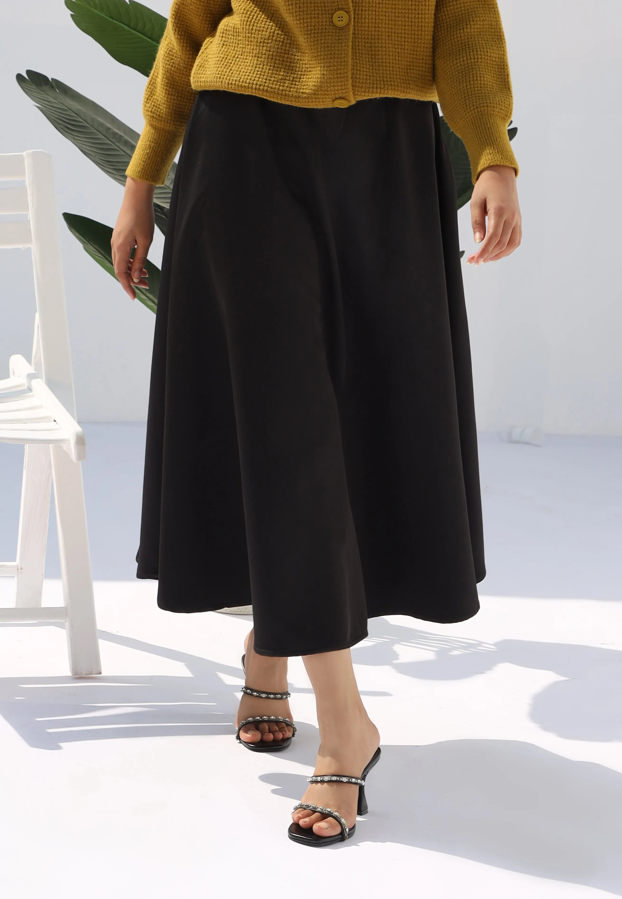 TwirlTide Skirt Black