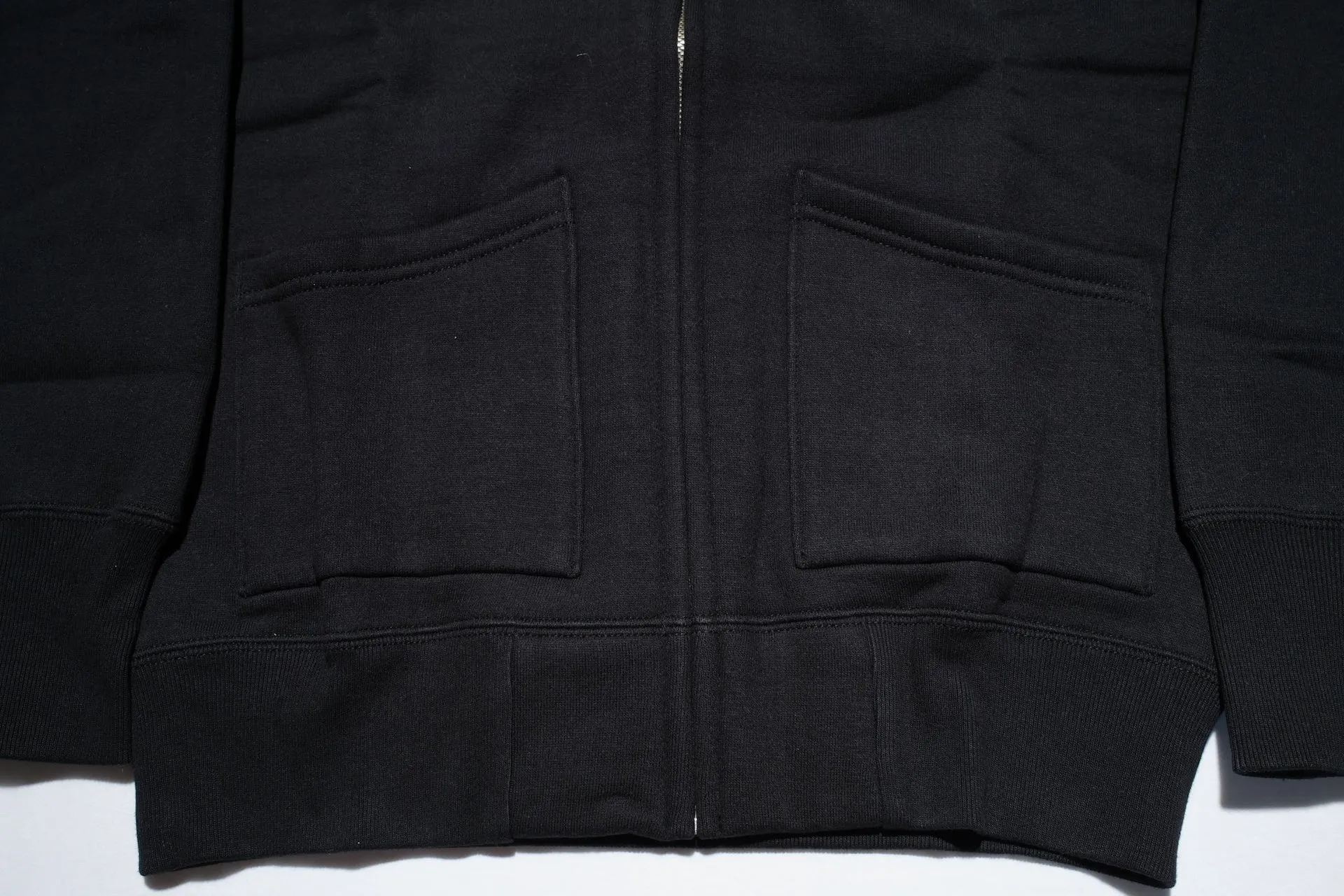 Unique Garment 12oz 'Pioneer' Loopwheeled Hoody (Shadow Black)