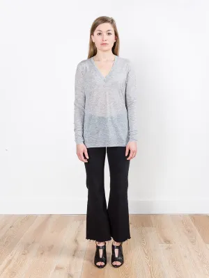 vee sweater - grey