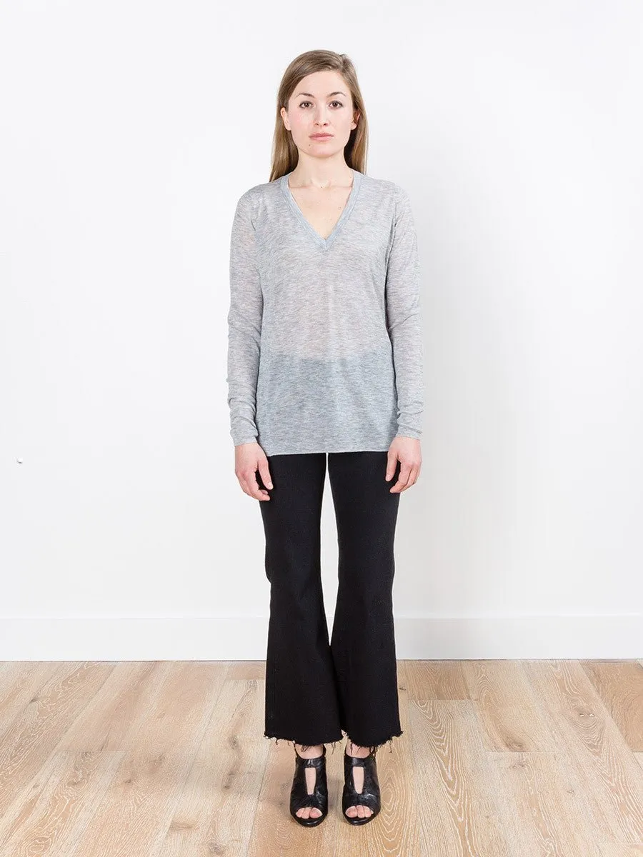 vee sweater - grey
