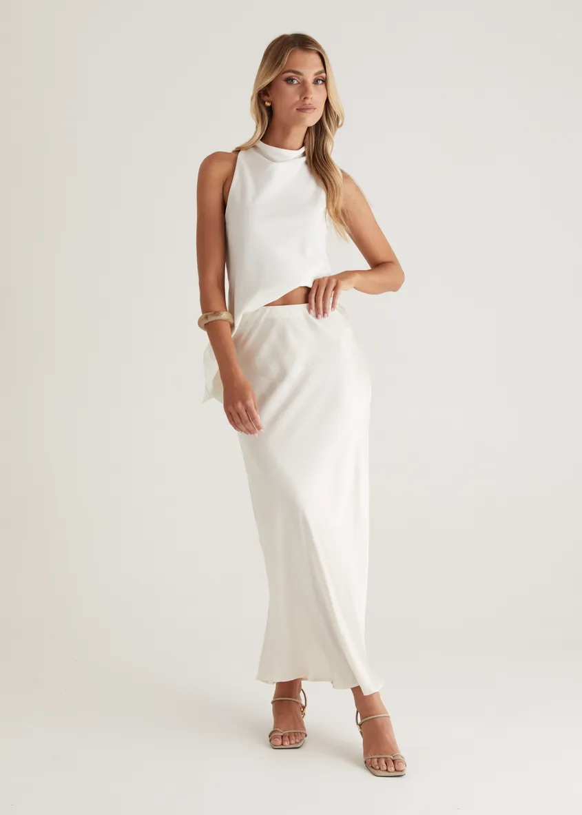 Vera Maxi Skirt - Cream