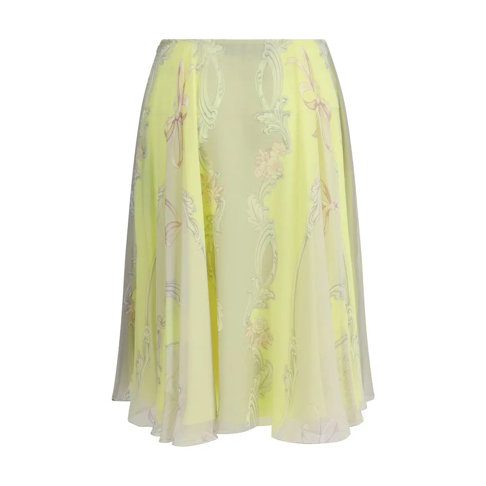Versace Medusa Midi Skirt
