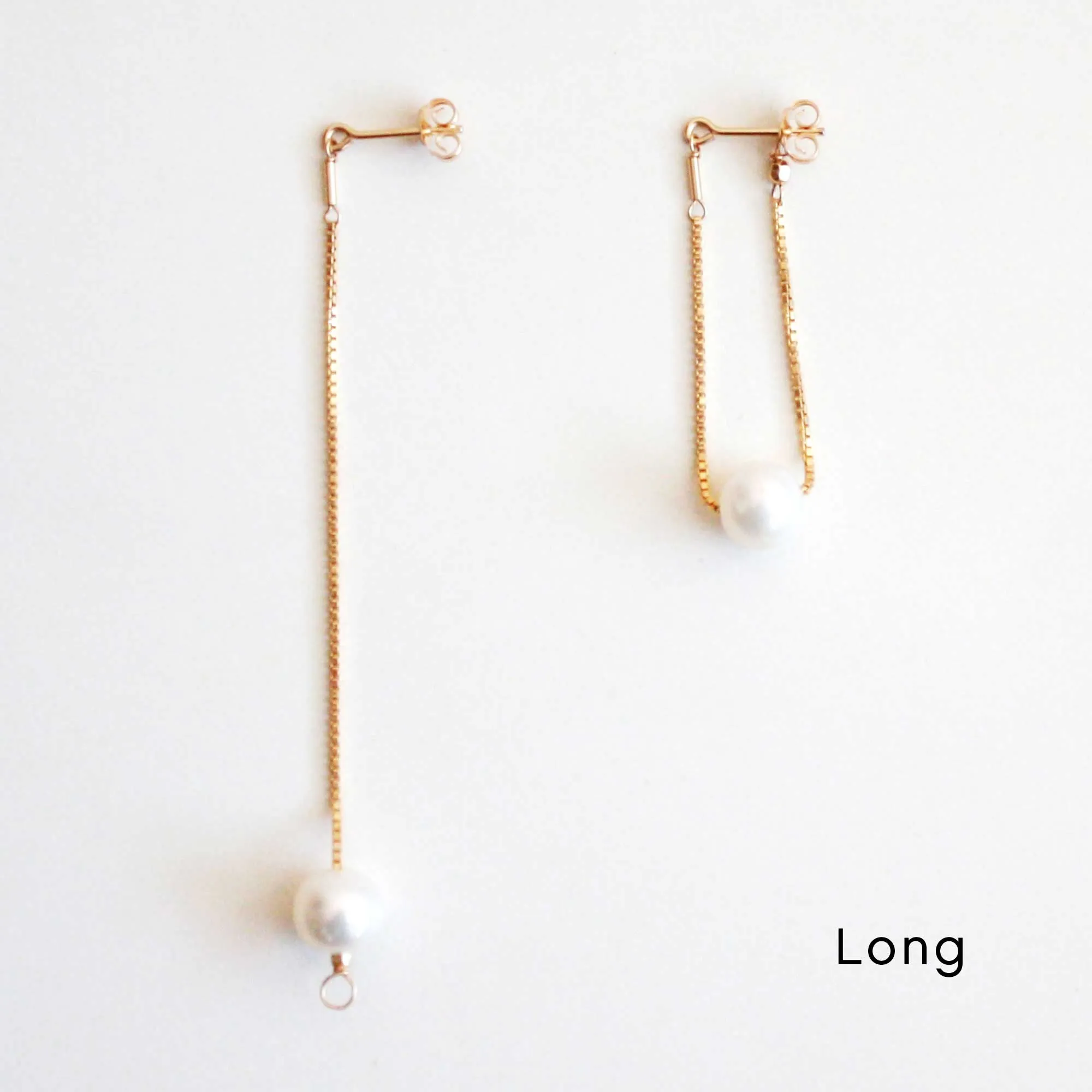 Versatile Dangle Hoop Earrings - Freshwater Pearls