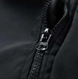 Versatile Men's Raincoat with Bellows Pocket and Hood