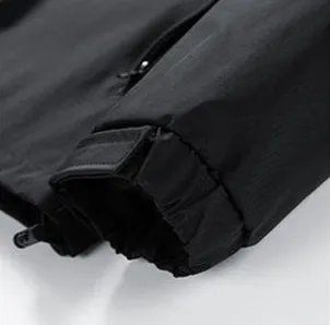 Versatile Men's Raincoat with Bellows Pocket and Hood