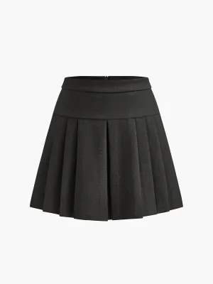 Versatile Pleated Mini Skirt