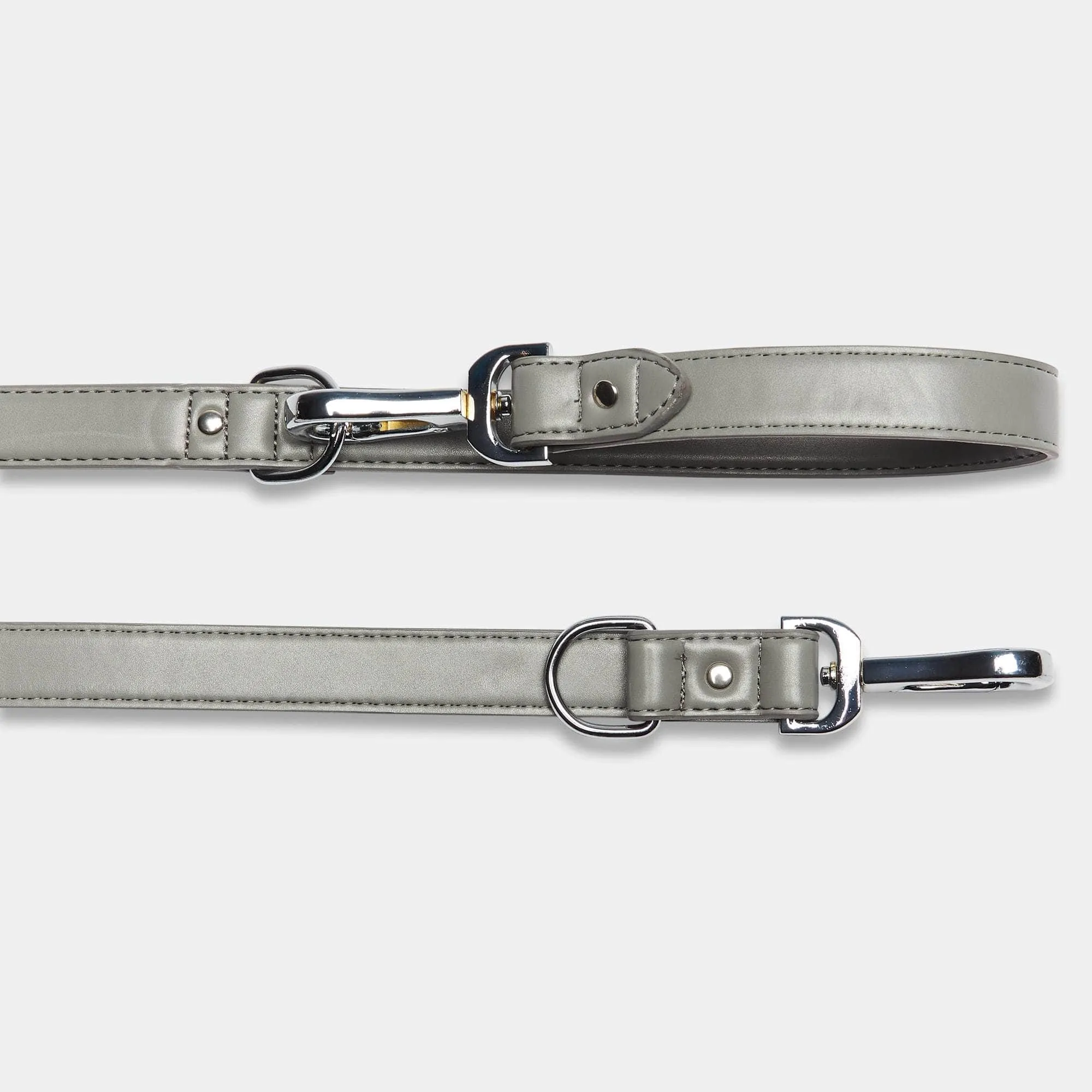 Versatile Vegan Leather Lead | Ash Grey