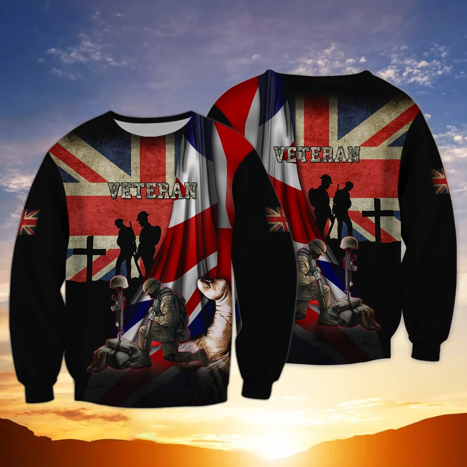 Veteran Uk 531 - 3D Full Print Shirts