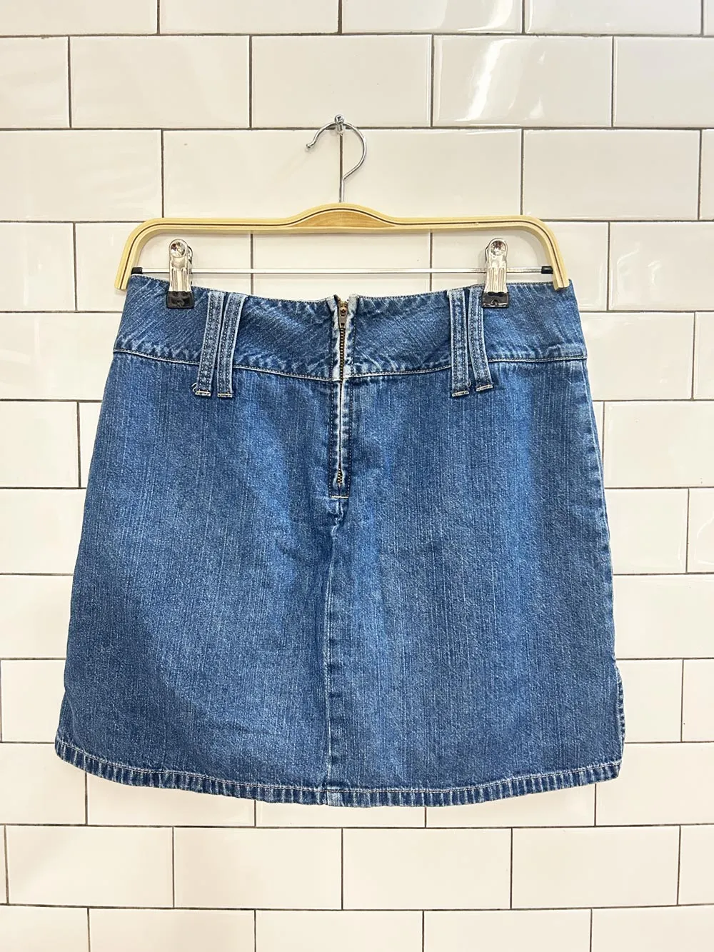 vintage 00s nevada denim skirt shorts