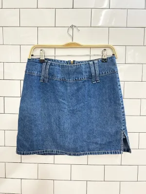 vintage 00s nevada denim skirt shorts