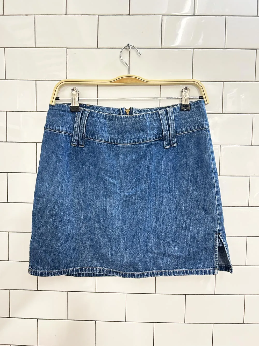 vintage 00s nevada denim skirt shorts