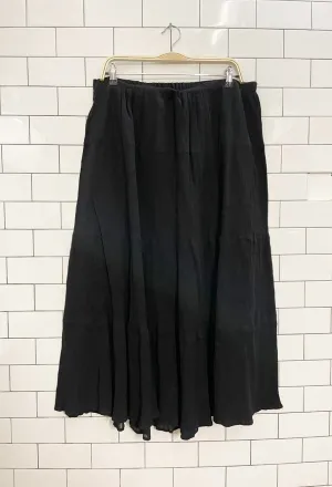 vintage 00s sears gauze cotton flowy midi skirt