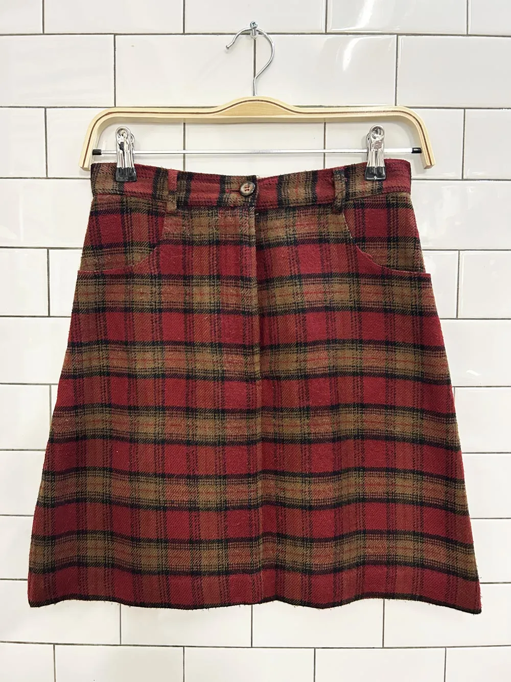 vintage 90s jump fashion plaid mini skirt